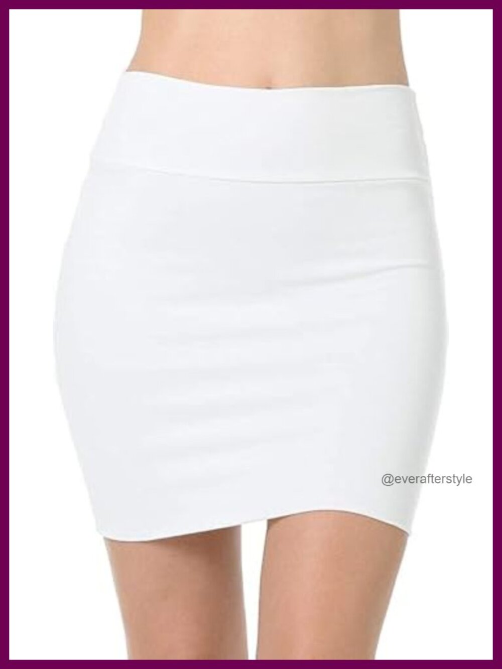 Women's High Rise Bodycon Pencil Mini Skirt for Casual Business Dance